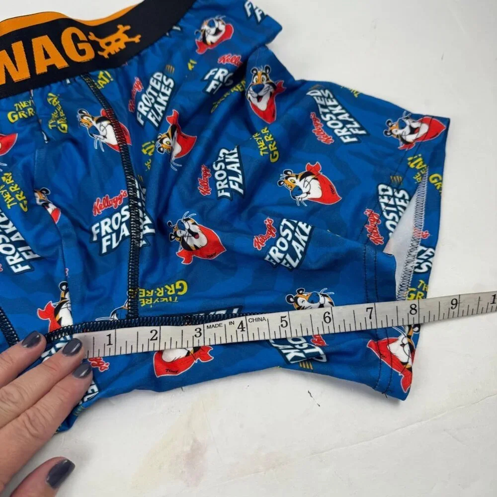 Swag NWOT 2 Pack Boxer Briefs Kellogg's Men XL Red Blue Stretch Comfort Novelty